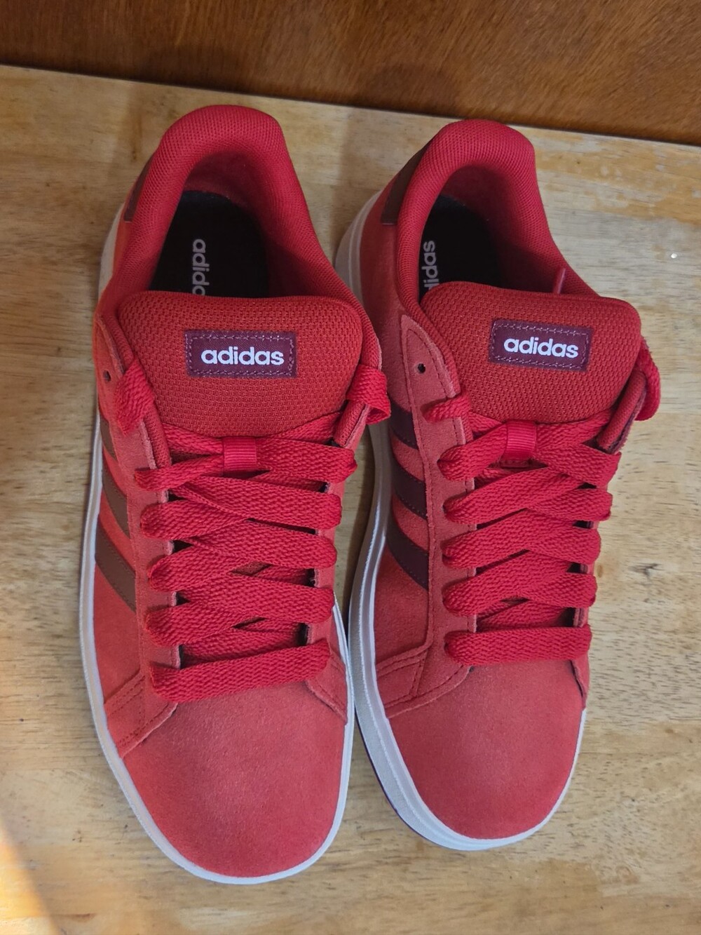 Adidas Grand Court 00s Red Low Casual Sneaker Unisex Youth Size 6/ JQ5654 NWB - Picture 3 of 12